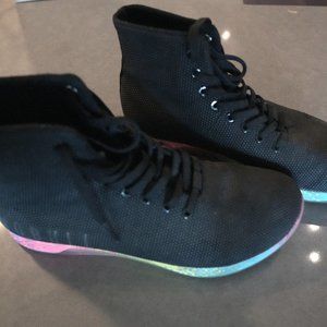 NOBULL HIGH-TOP BLACK NEON GLITCH TRAINER (MEN'S)